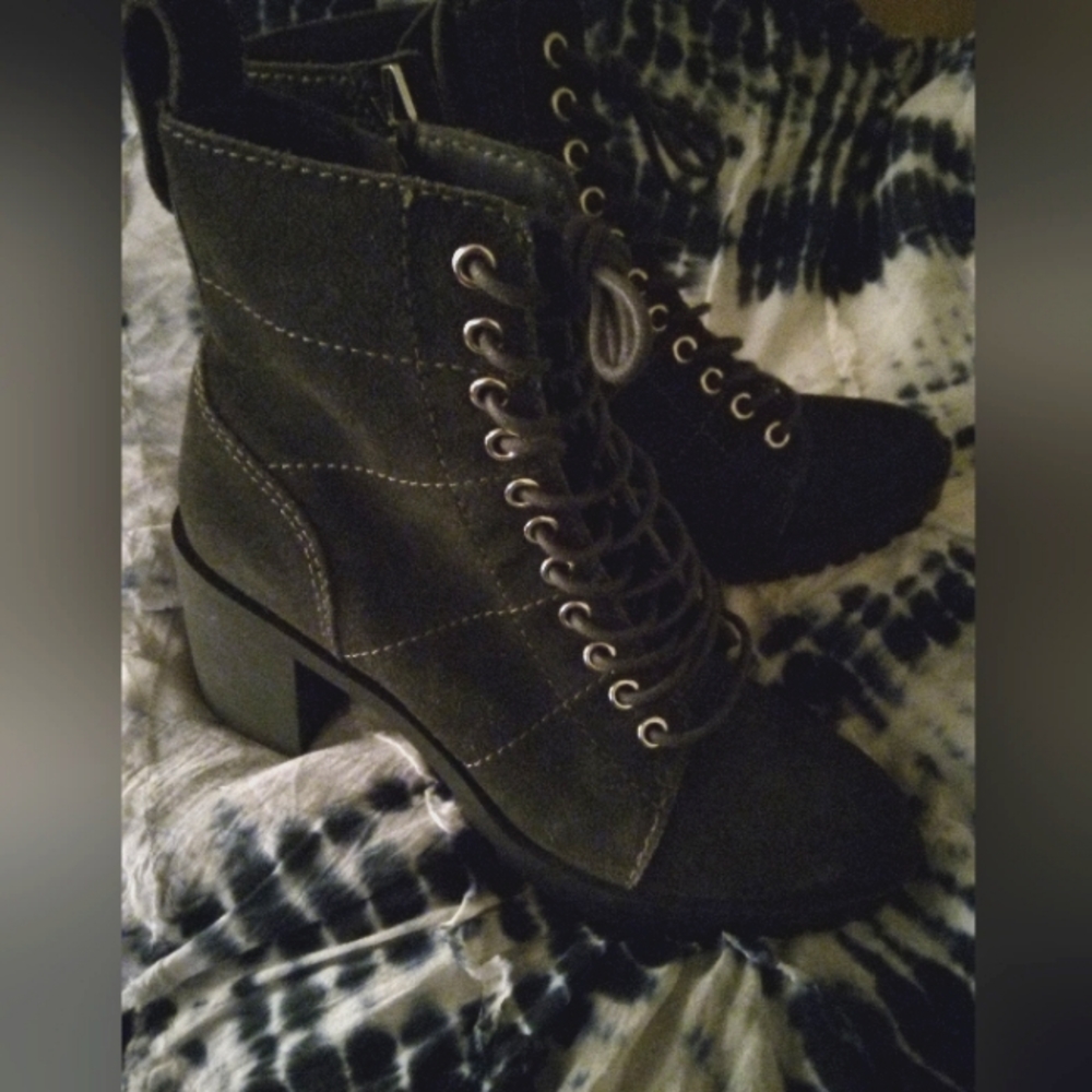 Dolce Vita Black Suede Healed Boots